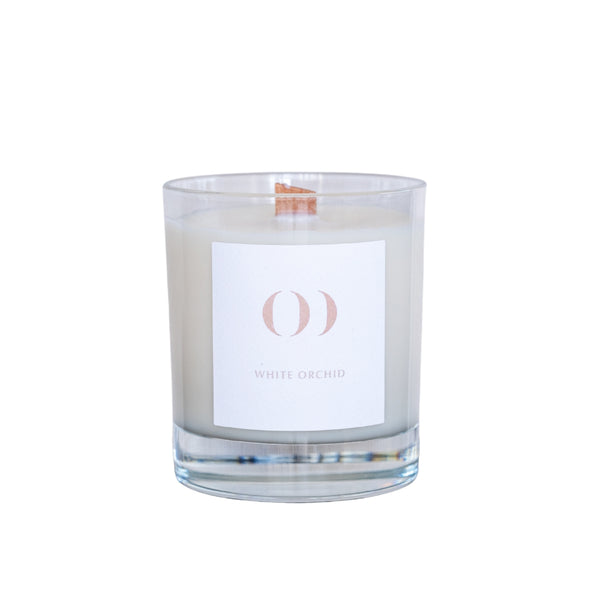 WHITE ORCHID CANDLE (FLORAL COLLECTION)